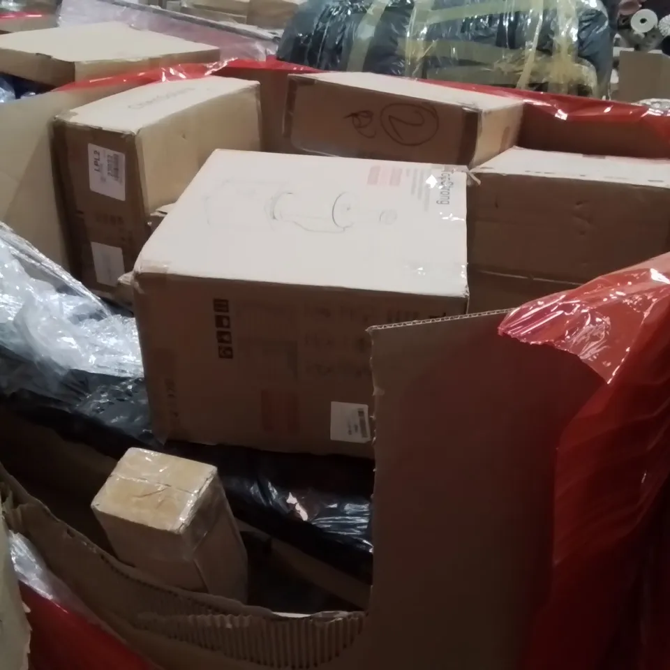 PALLET OF ASSORTED HOUSEHOLD GOODS AND PRODUCTS TO INCLUDE;CAMPING TROLLEY,WATCH WINDER,MEAT GRINDER