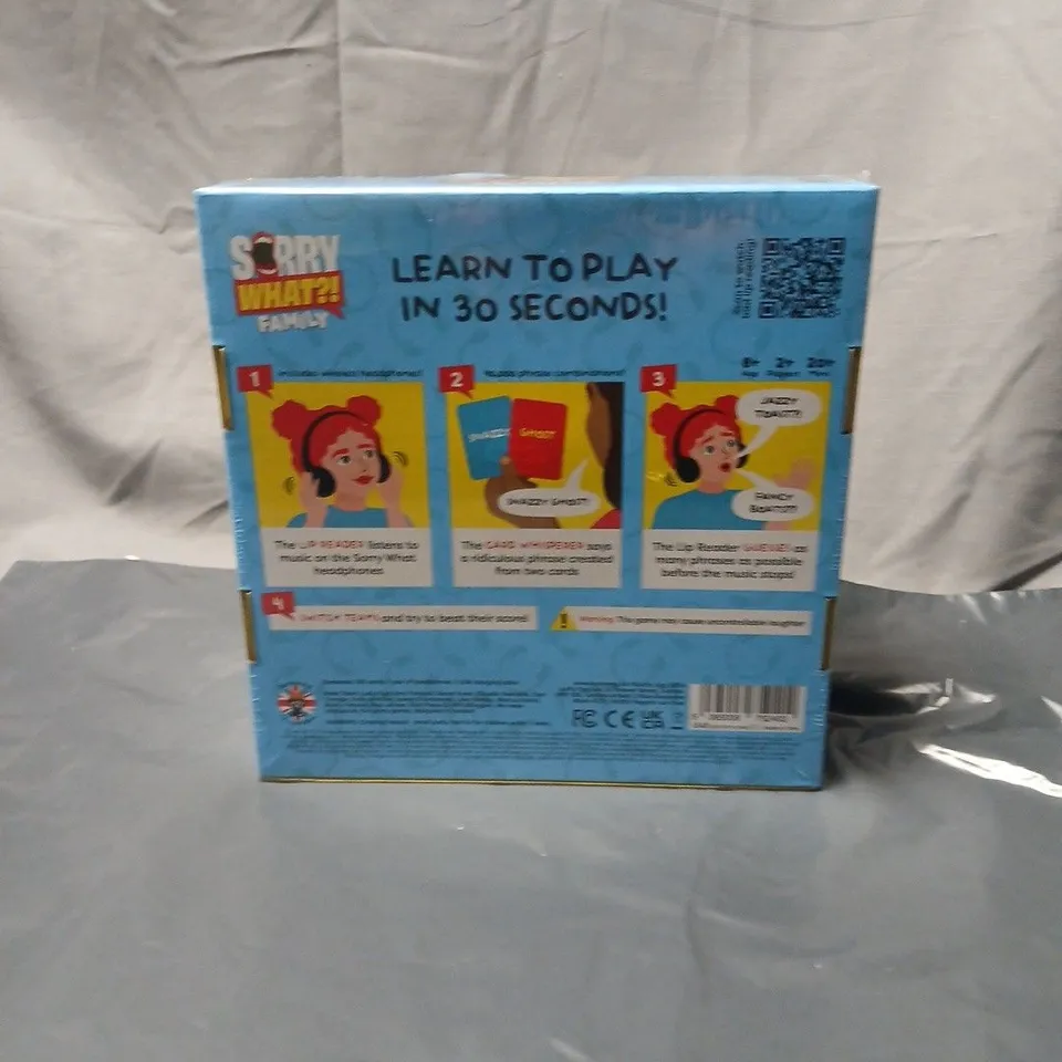 SORRY WHAT? FAMILY – HEADPHONE CHALLENGE GAME