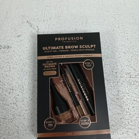 PROFUSION COSMETICS ULTIMATE BROW SCULPT KIT β SOFT BROWN (BUNDLE OF 6)