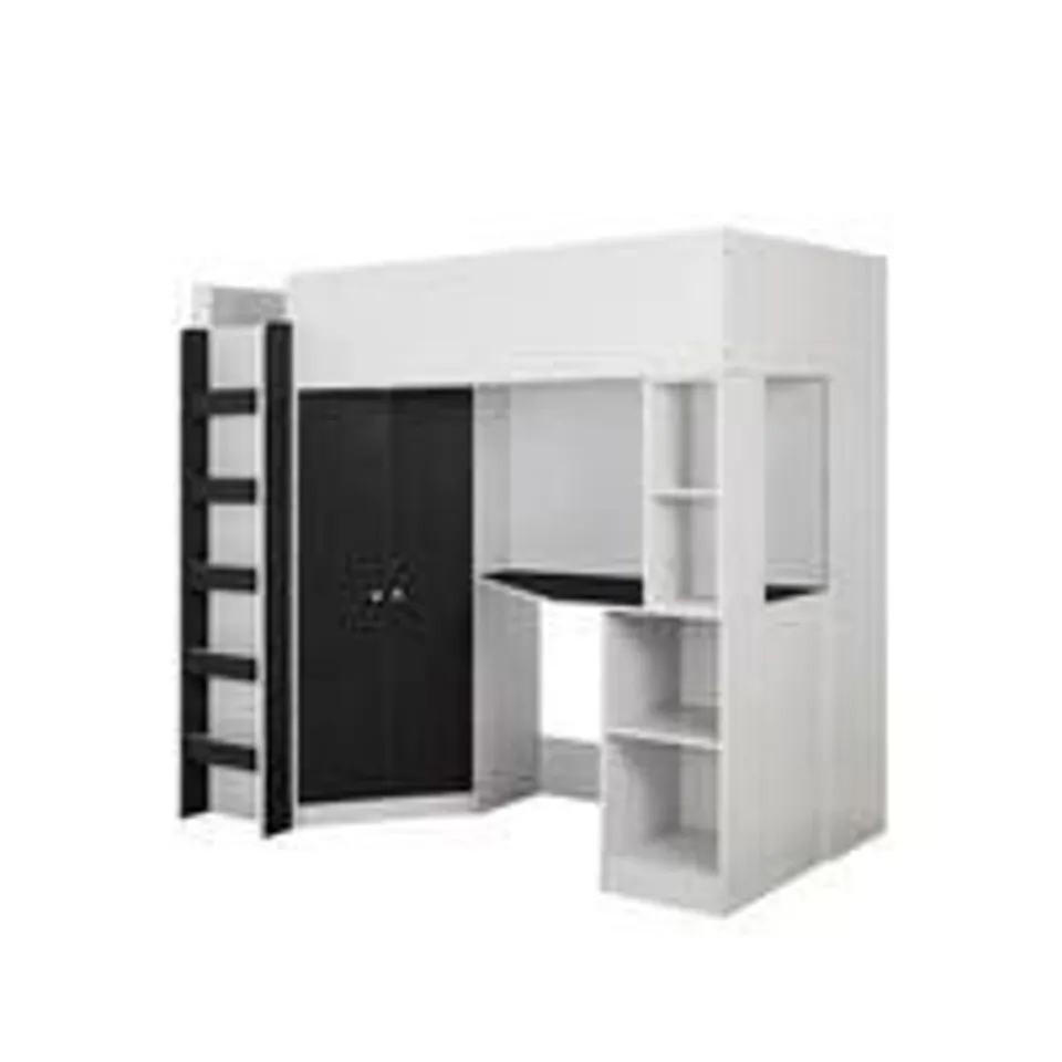 BOXED MIAMI FRESH HIGH SLEEPER IN BLACK - 3 OF 3 BOXES