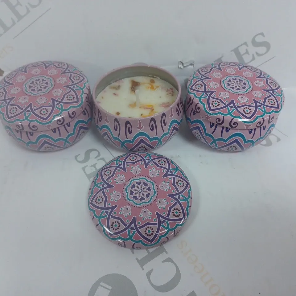 BOX OF 3 LAVENDER SCENTED CANDLES 60G EACH