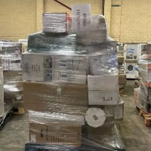 PALLET OF APPROXIMATELY 16 UNPROCESSED RAW RETURN HOUSEHOLD AND ELECTRICAL GOODS TO INCLUDE;