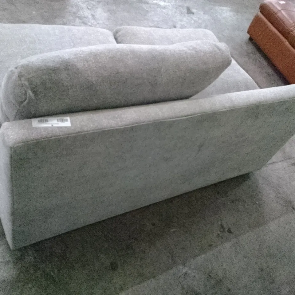 QUALITY DESIGNER 2 SEATER ARMLESS SOFA - GREY FABRIC