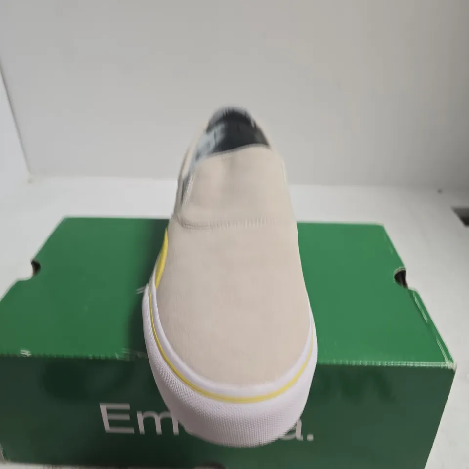 EMERICA WINO G6 SLIP-ON – GREY/YELLOW, UK SIZE 6