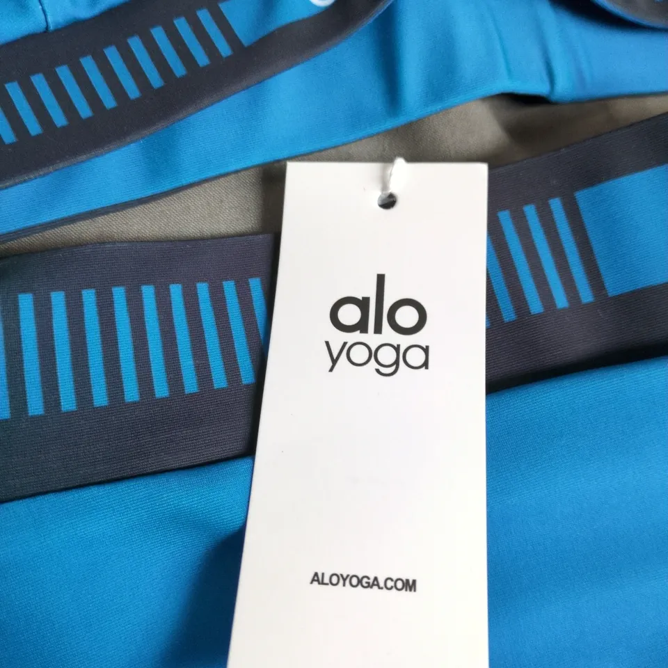 ALO YOGA WOMEN'S XS BLUE SPORT BRA & LEGGINGS SET