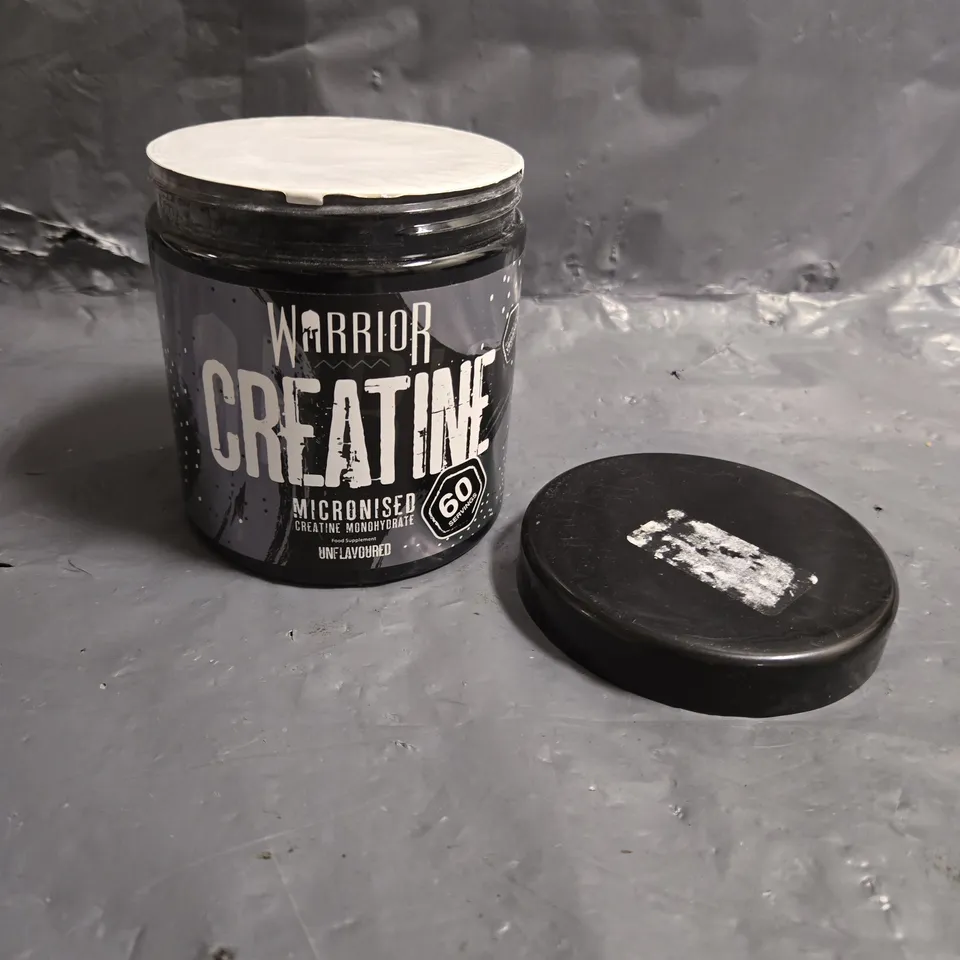 SEALED WARRIOR MICRONISED CREATINE UNFLAVOURED 60 SERVINGS