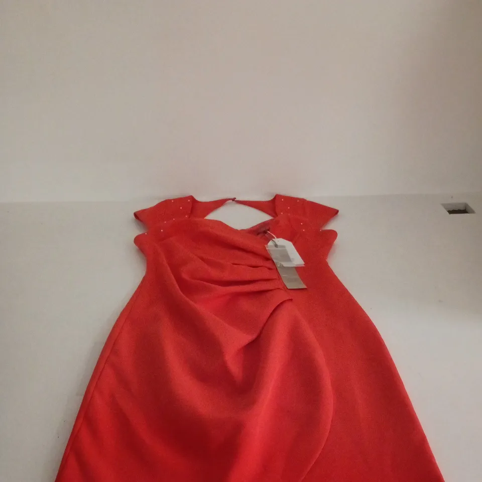 MICHEALA LOUISA ORANGE DRESS UK 10 TAGGED