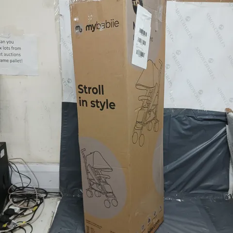 MY BABIIE BILLIE FAIERS MB51 ROSE GOLD & BLUSH STROLLER - COLLECTION ONLY 