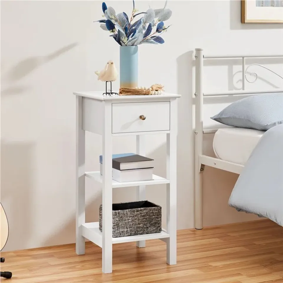 BOXED 70CM H MANUFACTURED WOOD BEDSIDE TABLE (1 BOX)