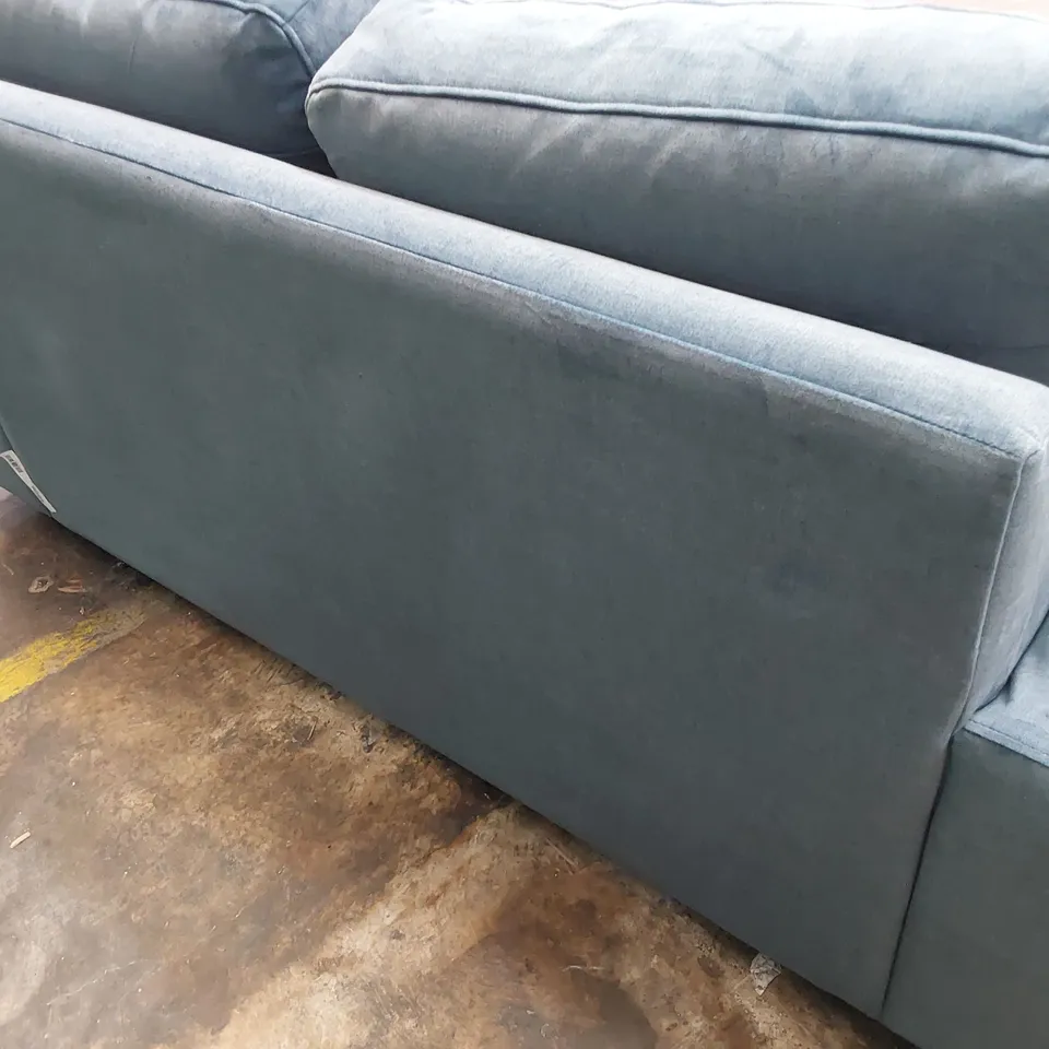 QUALITY BRITISH DESIGNER G PLAN RITA TWO SEATER SOFA DELUXE SCUBA PLUSH FABRIC 