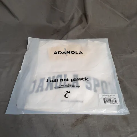 BAGGED ADANOLA SPORT OVERSIZED SHORT SLEEVE TSHIRT IN WHITE SIZE XS