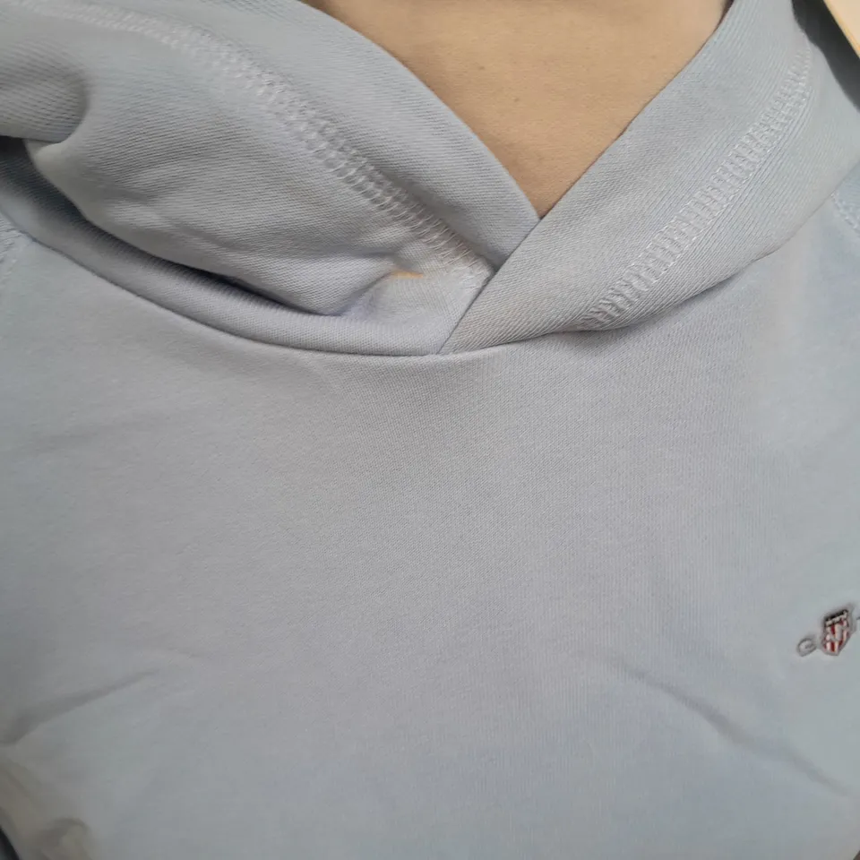 GANT SHEILD HOODIE IN FRESH BLUE SIZE 15YRS