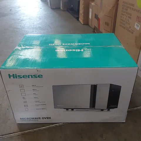 BOXED HISENSE H20MOMBS4HGUK 20 LITRE 26CM HIGH, FREESTANDING SMALL COMBINATION MICROWAVE OVEN