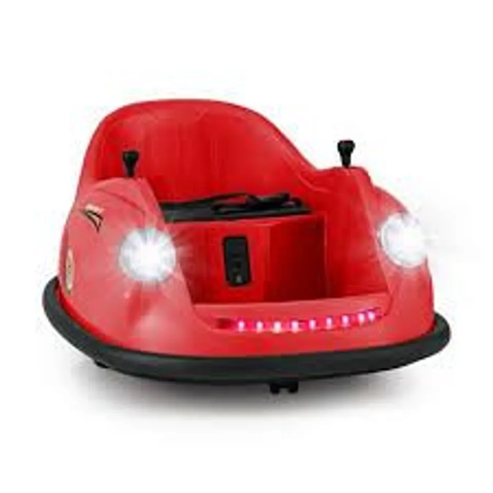 BOXED COSTWAY 12V KIDS RIDE ON BUMPER CAR WITH REMOTE CONTROL AND MUSIC - RED