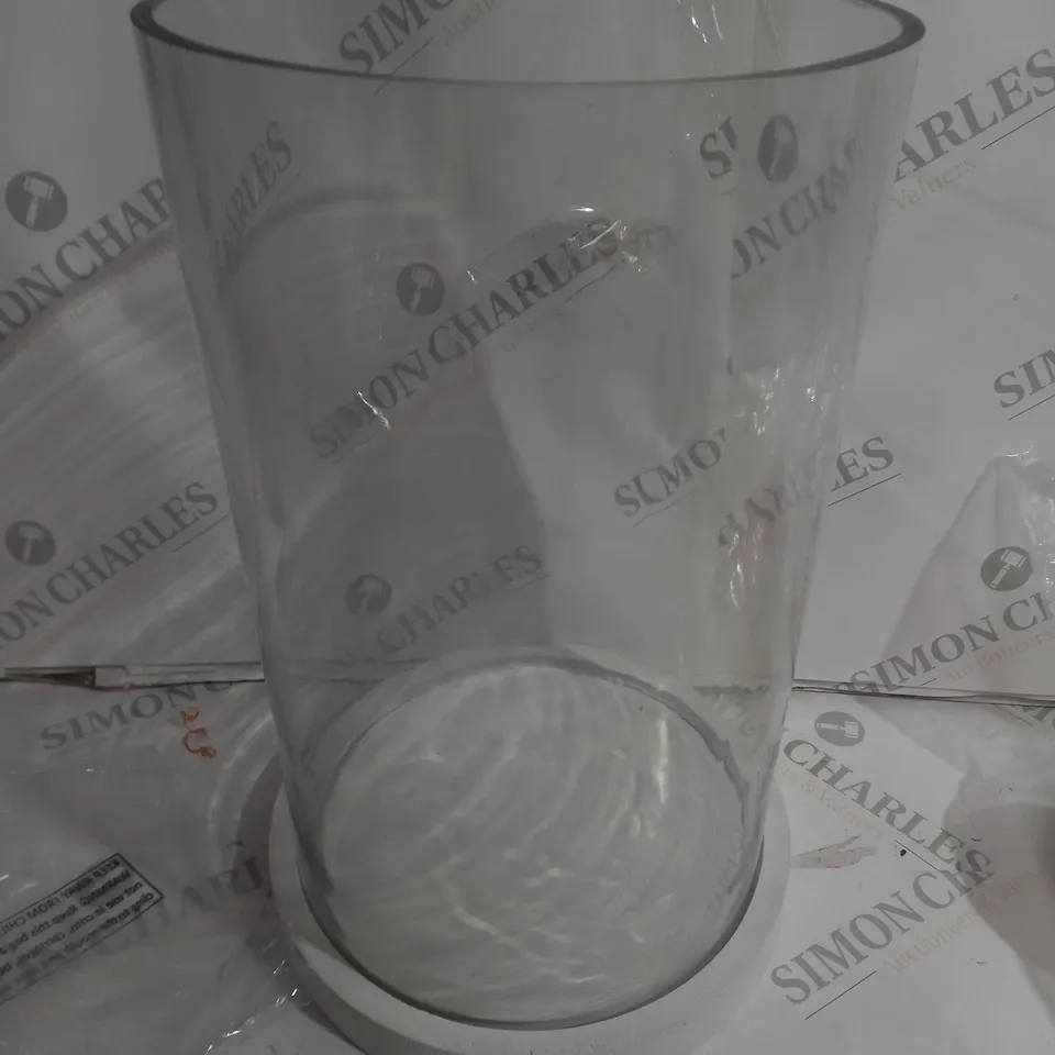 K BY KELLY HOPPEN HURRICANE CANDLE HOLDER WHITE LARGE