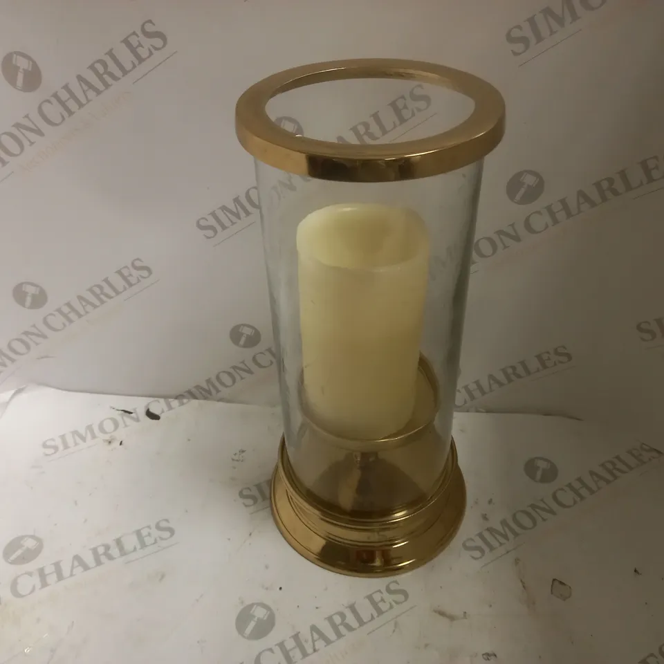 BIBA HURRICANE LANTERN - GOLD COLOUR