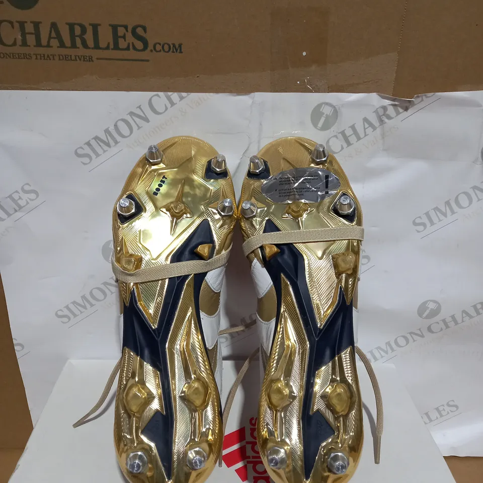 ADIDAS GOLD PREDATOR ACCELERATOR FG FOOTBALL BOOTS SIZE 9.5