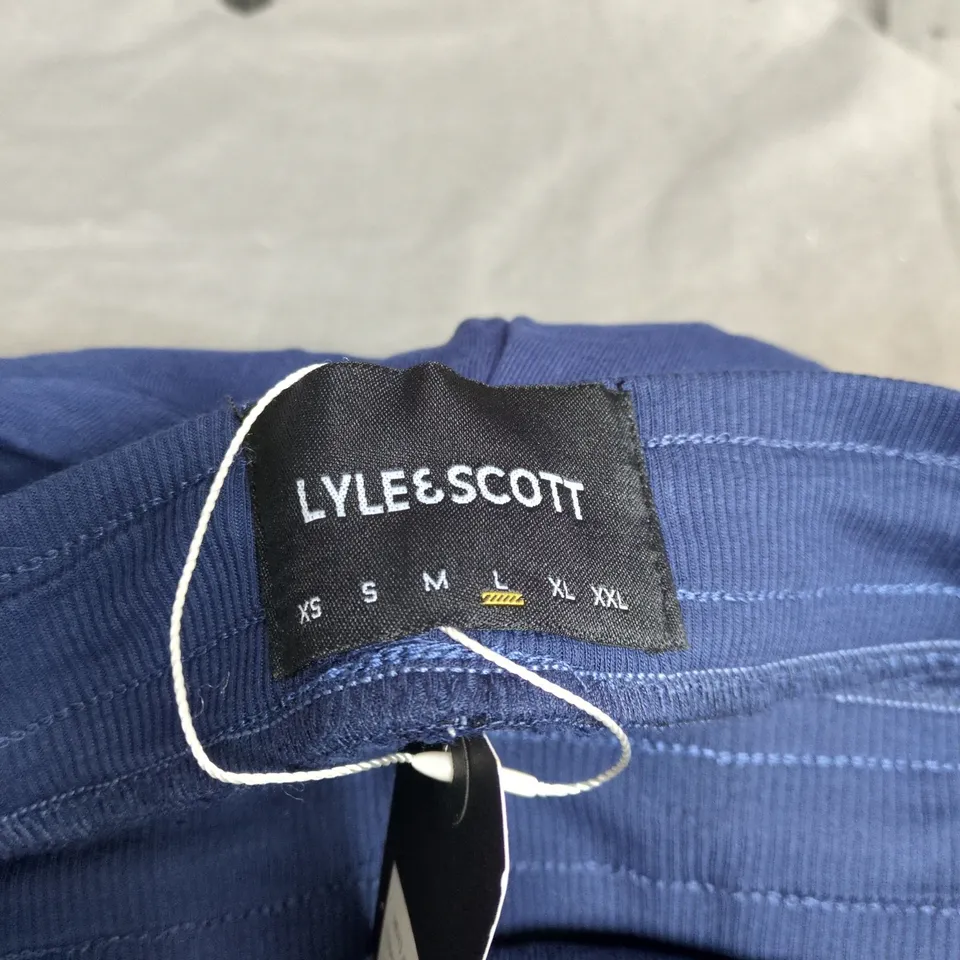LYLE AND SCOTT MENS BLUE JOGGERS LARGE WITH TAGS