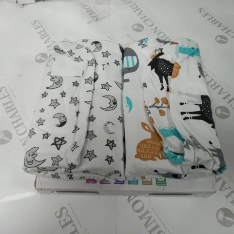 TWO BOXED LICTIN PREMIUM COTTON BABY SLEEPING BAGS 0.5 TOG LSB4