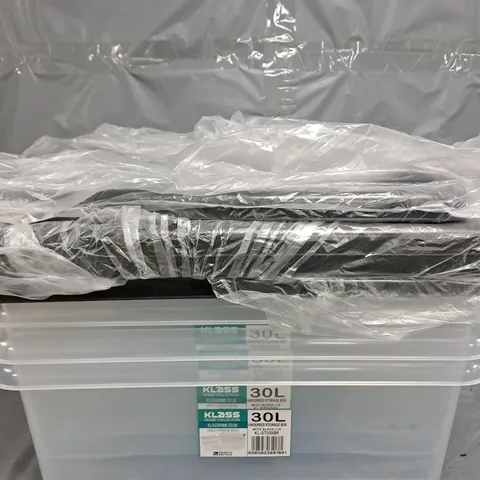 4 X KLASS HOME COLLECTION 30L PLASTIC STORAGE CONTAINERS 