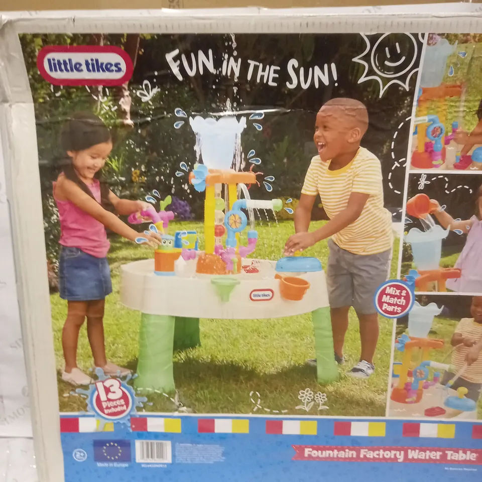 LITTLE TIKES FOUNTAIN FACTORY WATER TABLE RRP £70