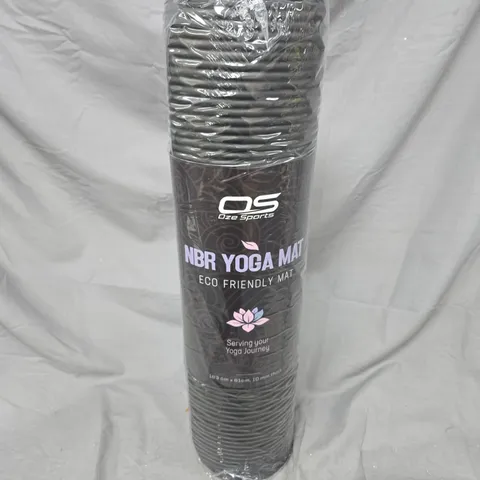 OZE SPORTS NBR YOGA MAT IN BLACK