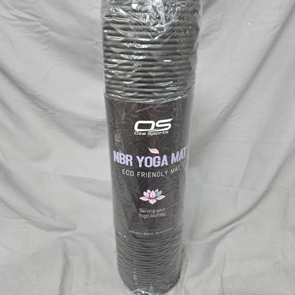 OZE SPORTS NBR YOGA MAT IN BLACK