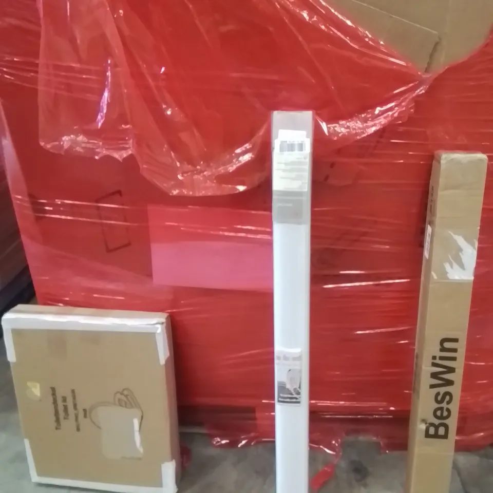 PALLET OF ASSORTED HOUSEHOLD GOODS AND PRODUCTS TO INCLUDE;TOILET SEAT,ROLLER BLINDS,RETRACTABLE SAFETY GATE