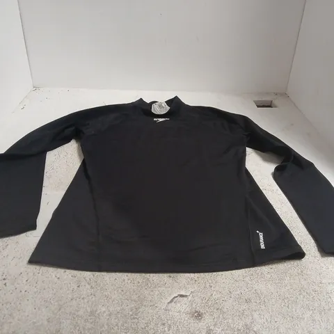 SPEEDO ENDURANCE+ LARGE BLACK LONG SLEEVE TOP