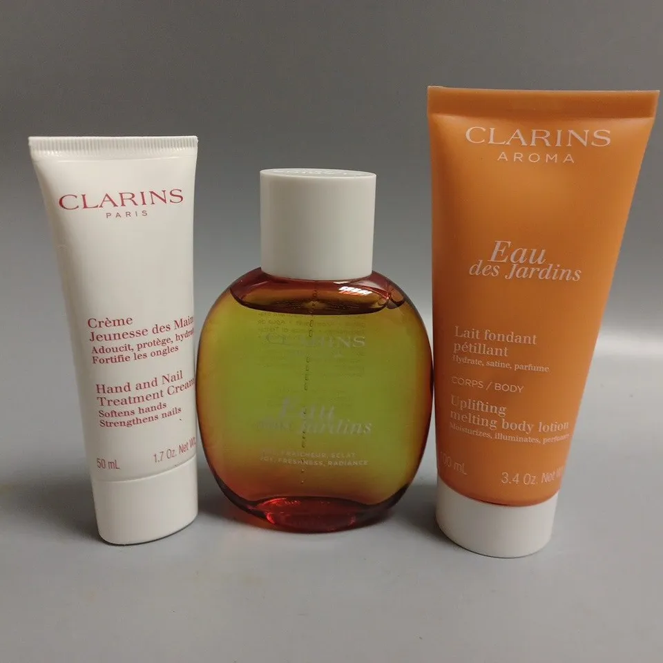 BOXED CLARINS EAU DES JARDINS COLLECTION