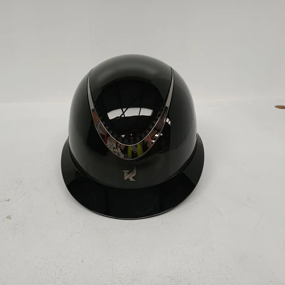 KARBEN ELLIPSE ALINA RIDING HAT HIGH GLOSS BLACK/GUNMETAL 52-54 CM BOXED