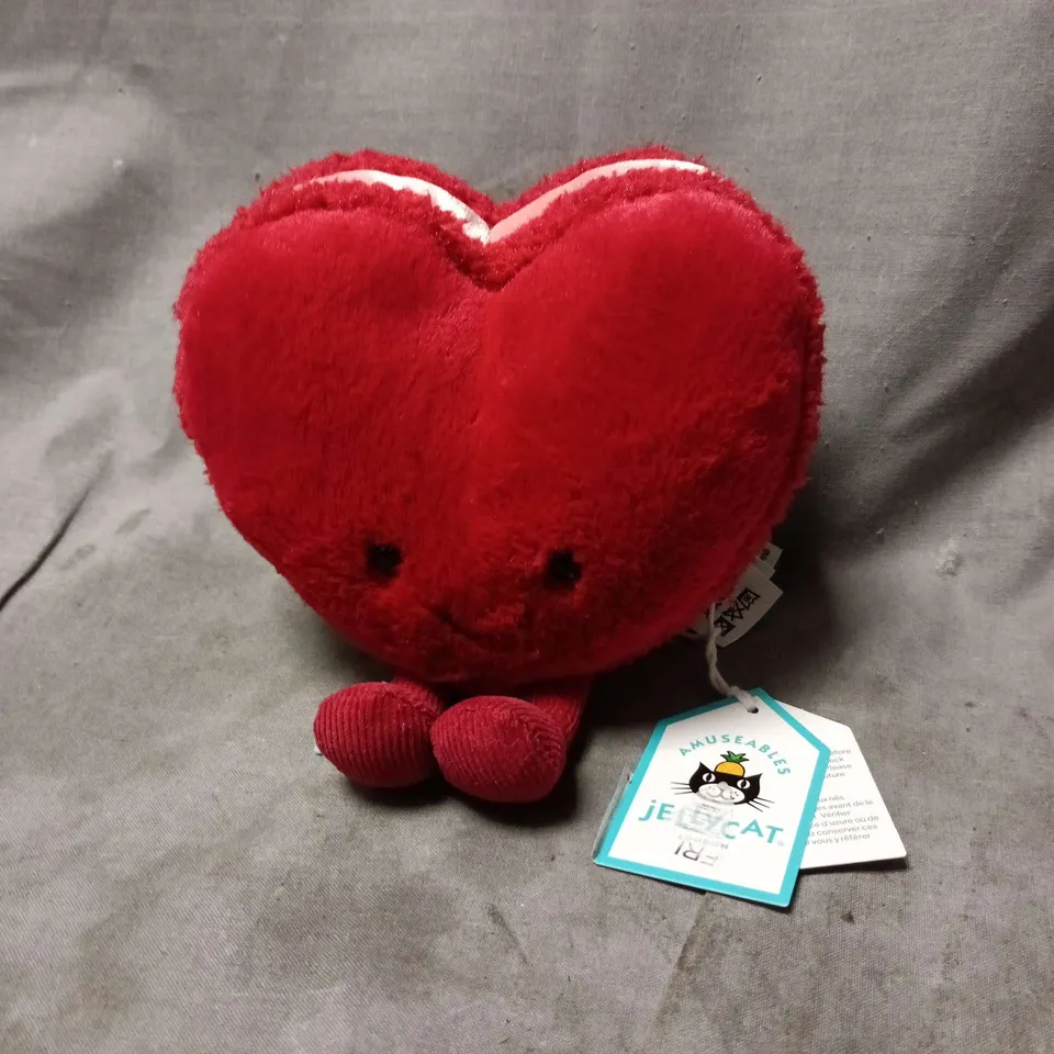 JELLYCAT ARLETTE HEART MACARON PLUSH TOY