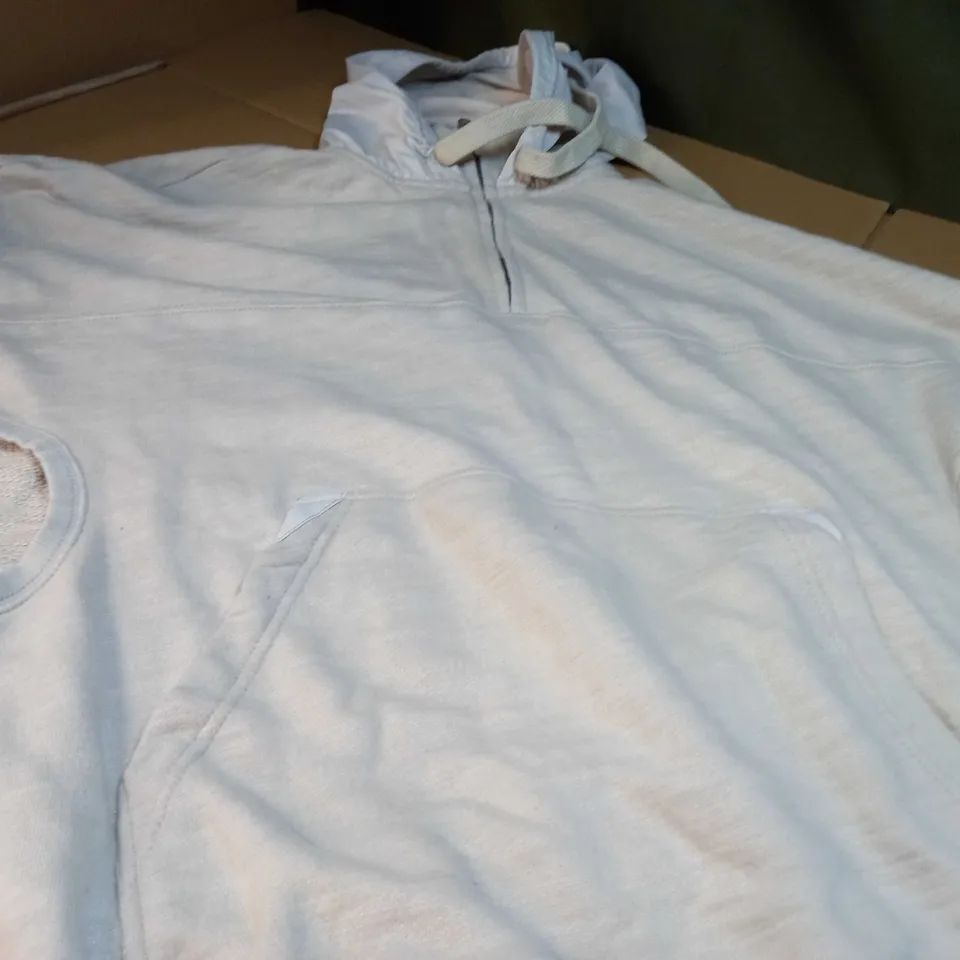 DESIGNER STONE OVERSIZED SLEEVELESS HOODIE - XS