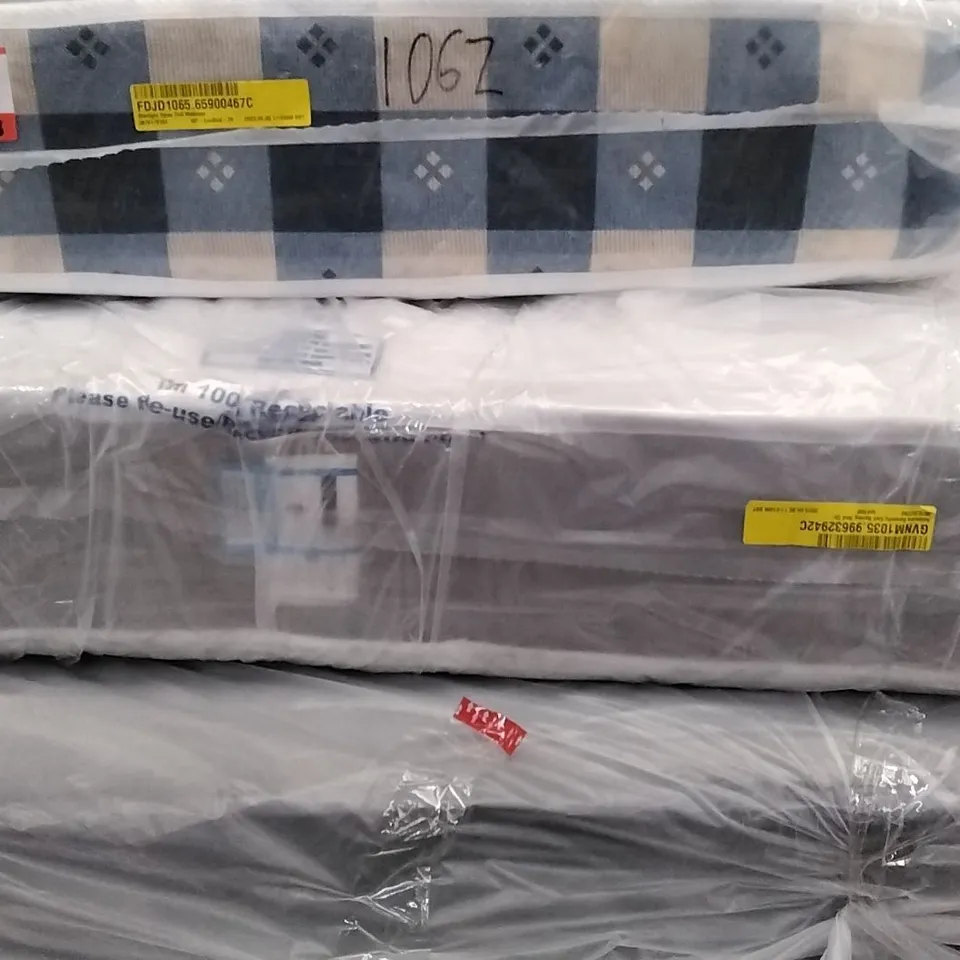 QUALITY BAGGED ADAMINE SERENITY COIL SPRUNG SINGLE 3FT MATTRESS