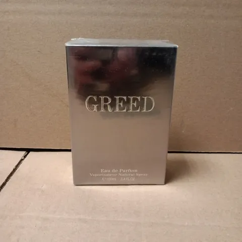 BOXED AND SEALED GREED EAU DE PARFUM 100ML
