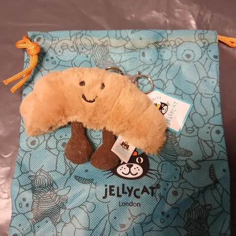 JELLYCAT AMUSEABLE CROISSANT BAG CHARM – SOFT PLUSH BY JELLYCAT LONDON