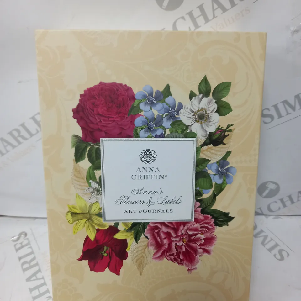 BOXED ANNA GRIFFIN ANNA'S FLOWERS & LABELS ART JOURNALS