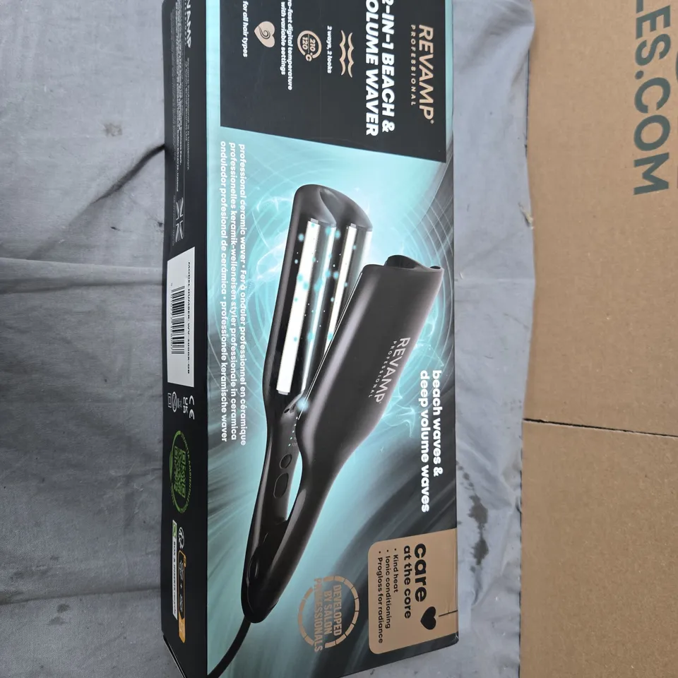 REVAMP PROFESSIONAL 2-IN-1 BEACH & VOLUME WAVE HAIR STYLER