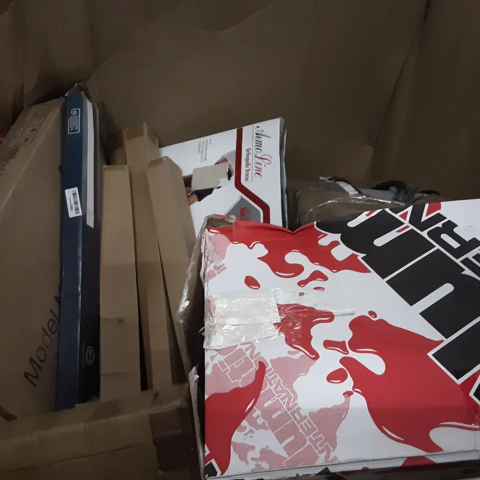 PALLET OF ASSORTED PRODUCTS INCLUDING ZAMPA, TRUST AVONN GAMING KEYBOARD, PSFY CABLE BACK-LIT GAME KEYBOARD, DINOSAUR MINI WHEELBARROW, LARSIC ELECTRIC TOP COVER, L'HOME INNOVATIVE LED LIGHTING