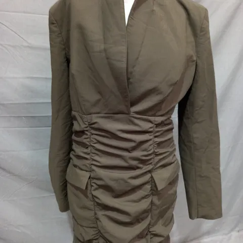 ZARA BLAZER DRESS IN EARTH GREEN SIZE XL