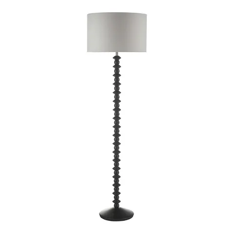 BOXED HILLA 138CM BLACK TRADITIONAL FLOOR LAMP 