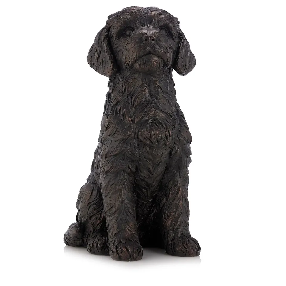 GARDEN REFLECTIONS ZIGGY THE COCKAPOO DOG SCULPTURE