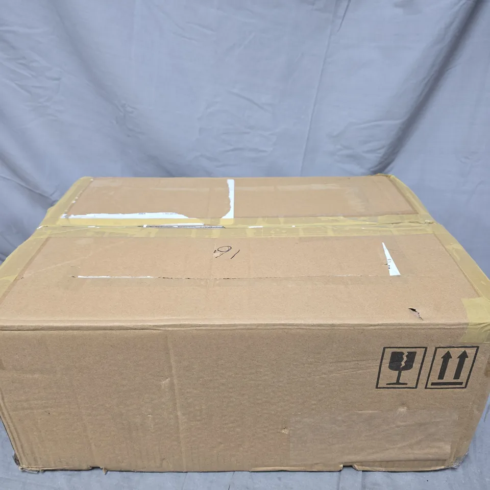 HOME STORIES PRE LIT SET OF 2 ROTATING GLASS CHRISTMAS TREE