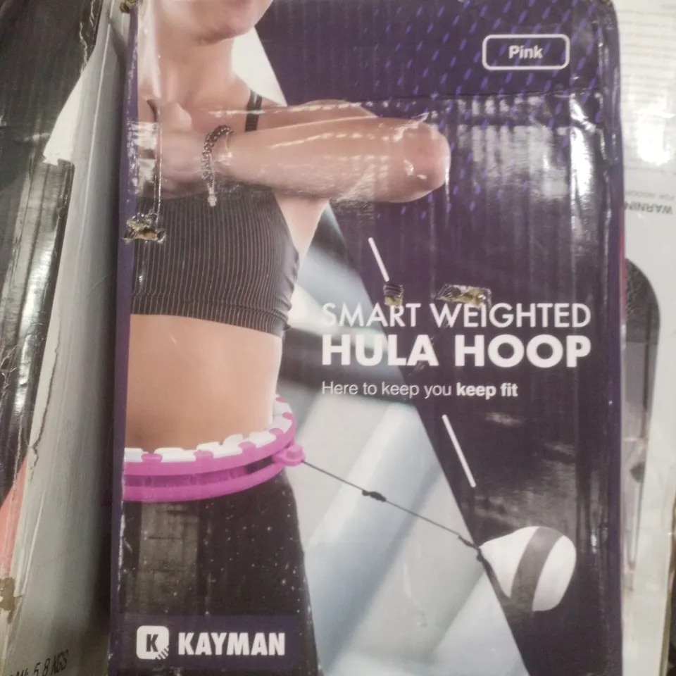 BOXED KAYMAN WEIGHTED HULA HOOP - PINK