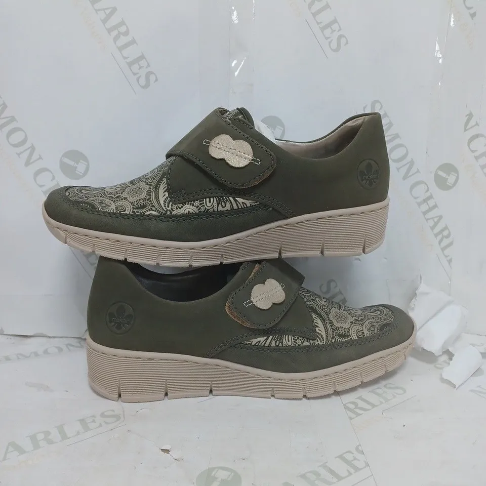 BOXED RIEKER ANTISTRESS GREEN TRAINERS SIZE 6