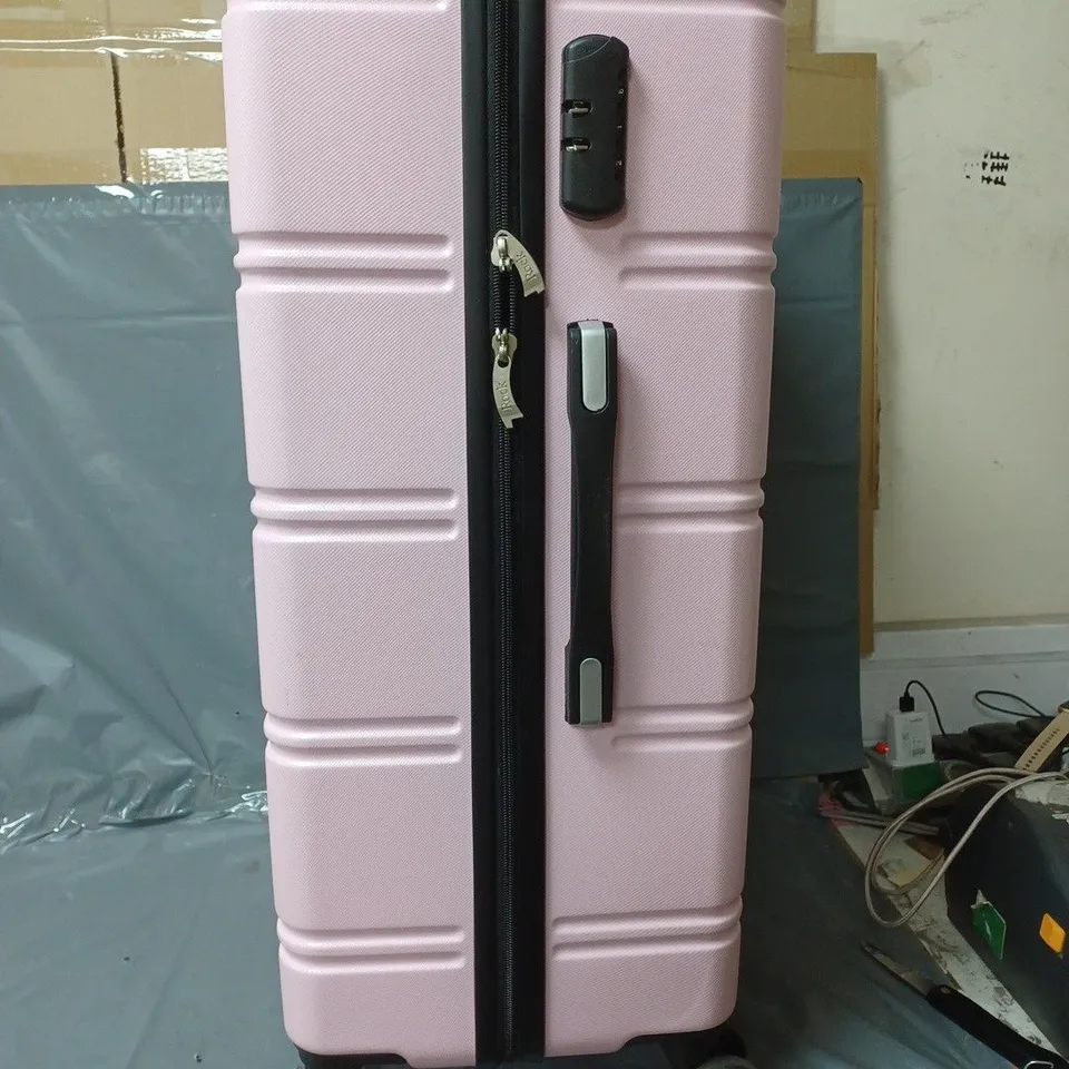 ROCK LISBON LARGE SUITCASE PINK - COLLECTION ONLY