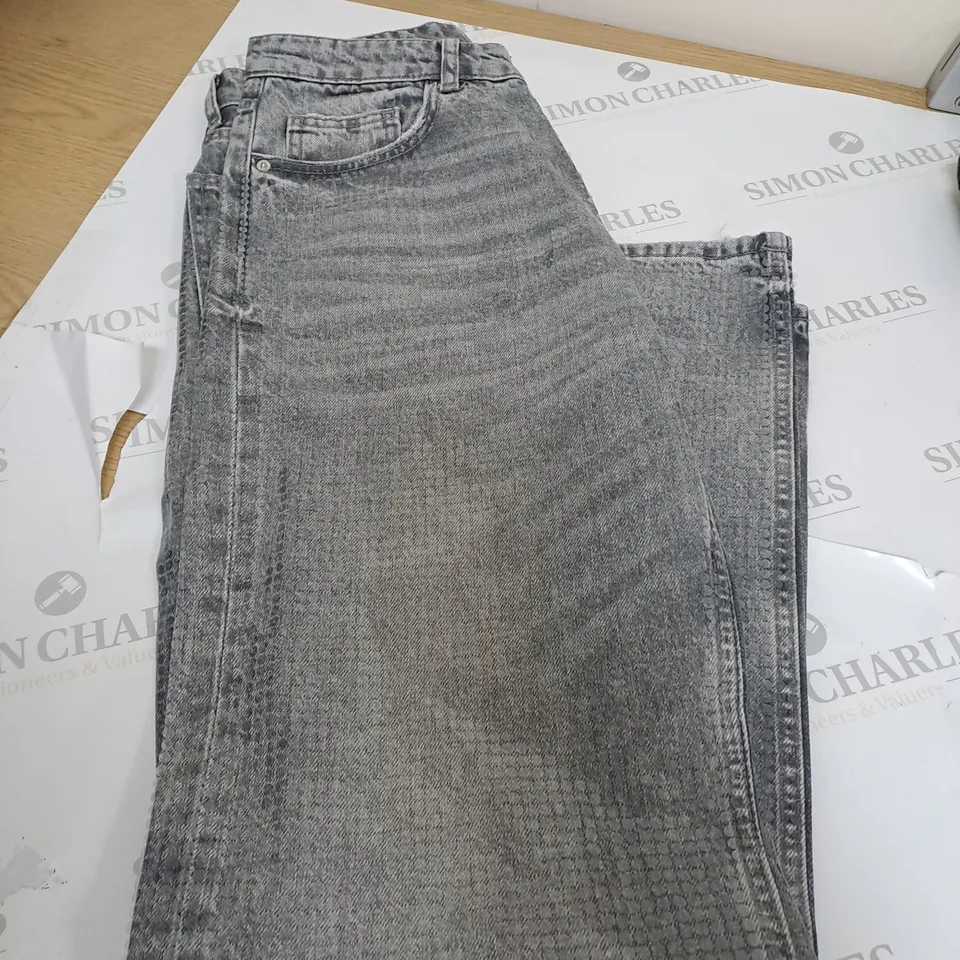 ZARA LIGHT GREY DENIM JEANS SIZE 12 