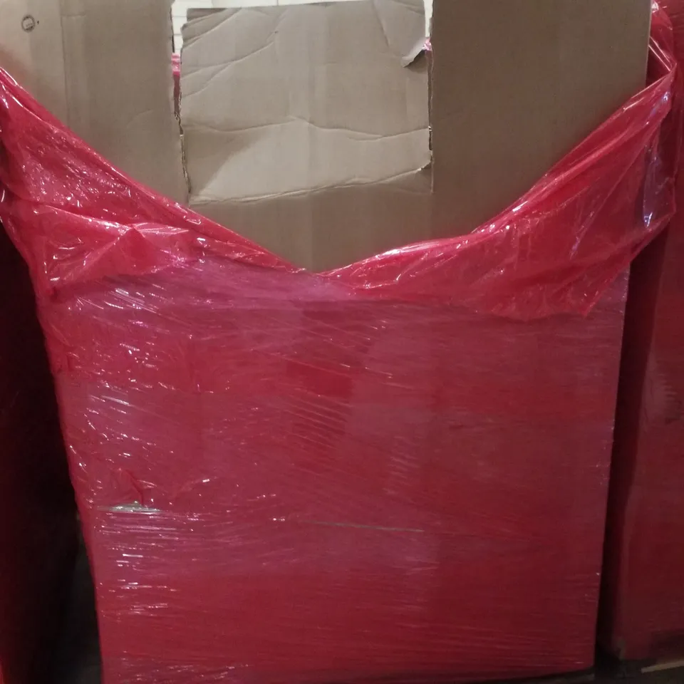 PALLET CONTAINING ASSORTED PRODUCTS INCLUDING RETRACTABLE SAFETY GATE, KITCHEN STEP STOOL, MANUAL LAWN MOWER & TRAMPOLINE