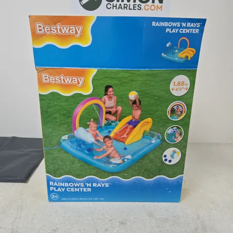 BESTWAY RAINBOW'S 'N RAYS' PLAY CENTER – INFLATABLE GARDEN POOL