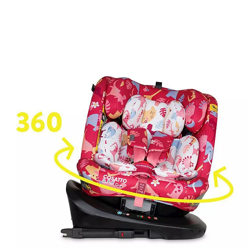 BOXED COSATTO GET SET GRO ISIZE 360 CAR SEAT - DINO DELITE